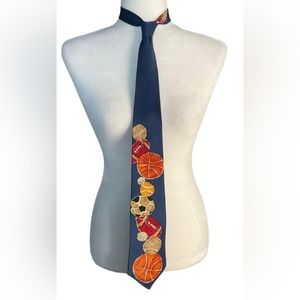 Save the Children Silk “Team Player” Sports Themed Necktie